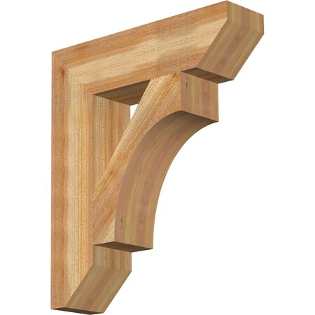 Ekena Millwork Westlake Slat Rough Sawn Bracket, Western Red Cedar, 6"W x 24"D x 28"H BKT06X24X28WTL06RWR